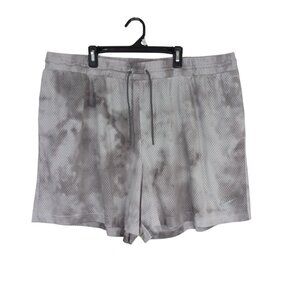 Nike Shorts Athletic With Drawstring Waist Size 2X Tie-Dye Gray Mesh Womens